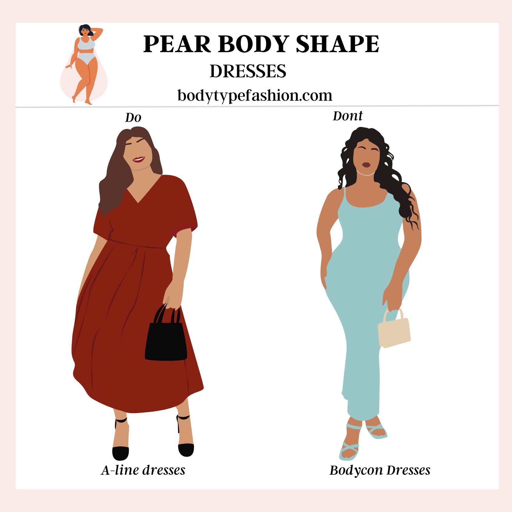 Fashion Mistakes to Avoid for Pear Shape Body - Fashion for Your Body Type