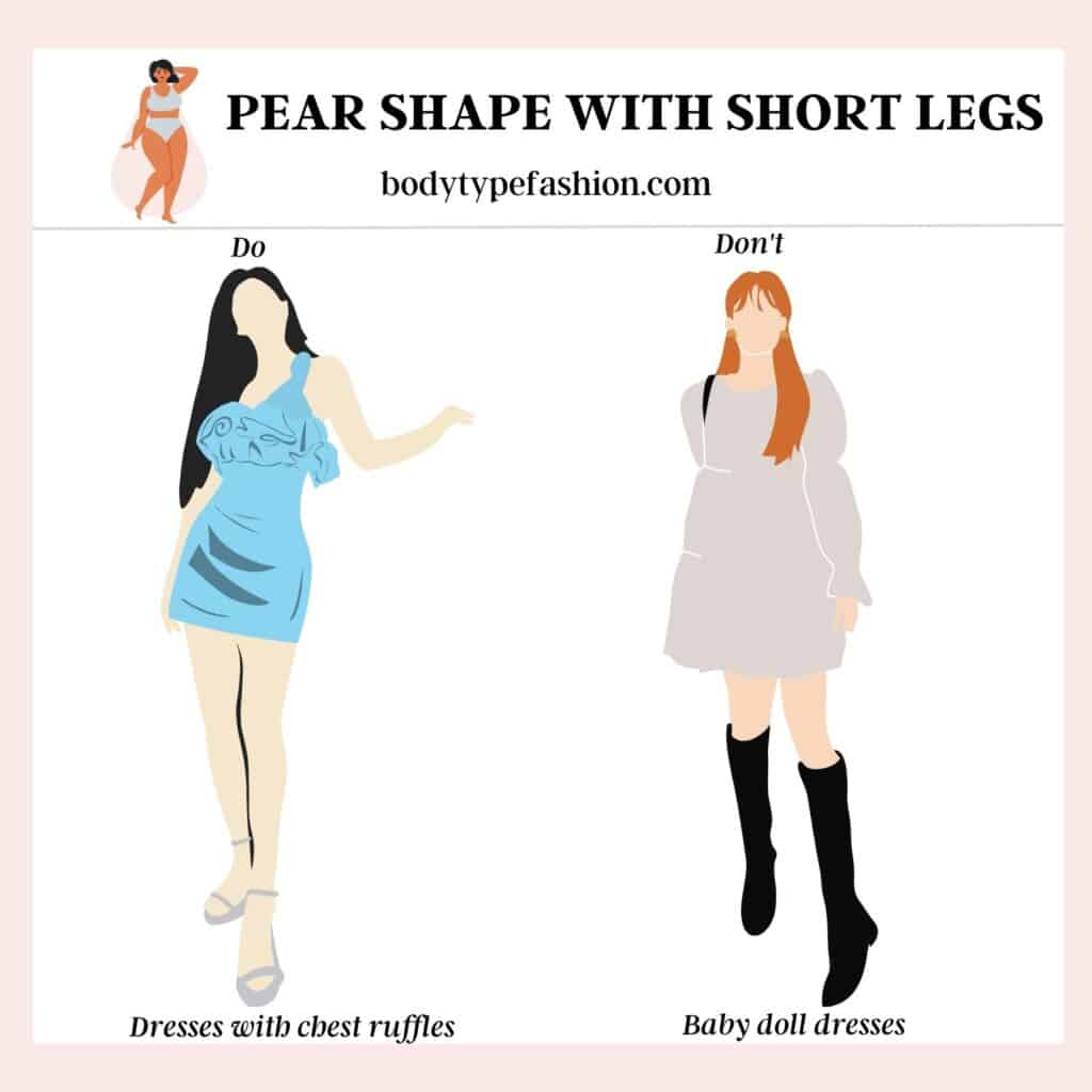 How to dress pear shape with short legs