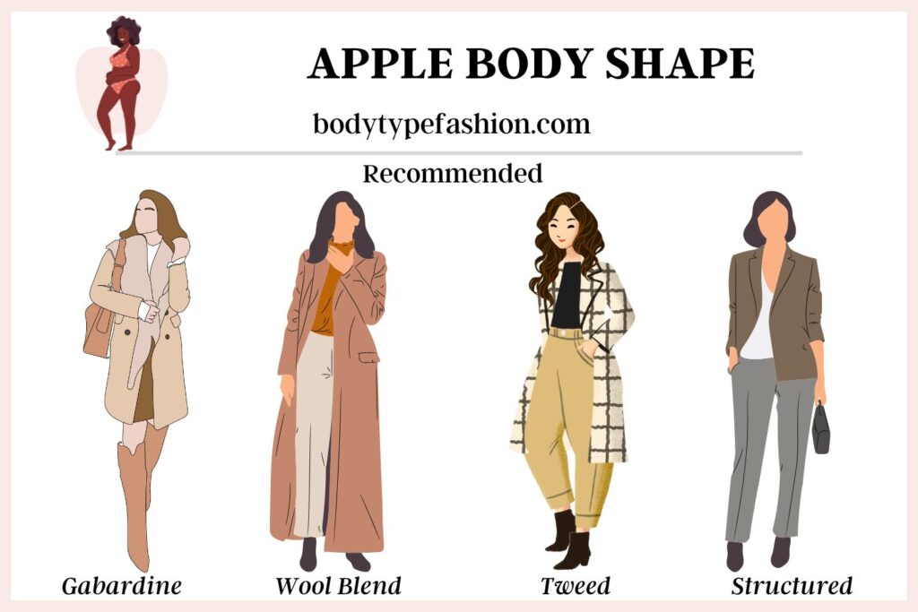 How to Choose Coats for the Apple Body Shape