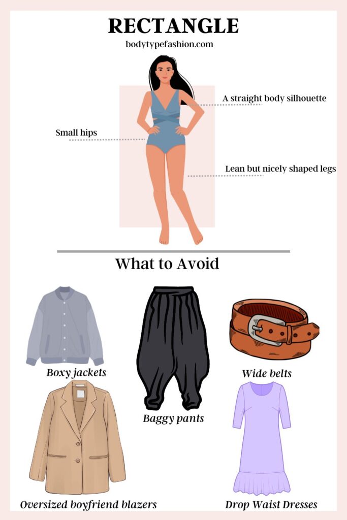 Fashion Mistakes to Avoid for the Rectangle Shape