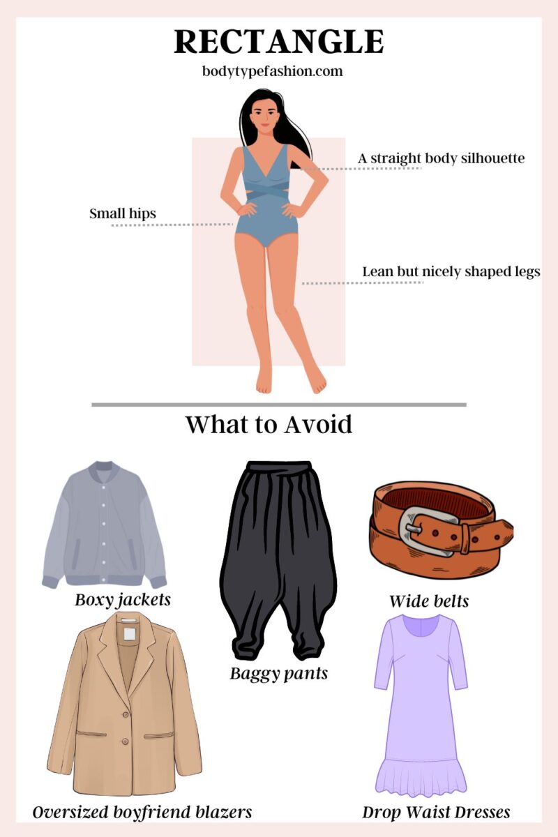 Fashion Mistakes to Avoid for the Rectangle Shape - Fashion for Your ...