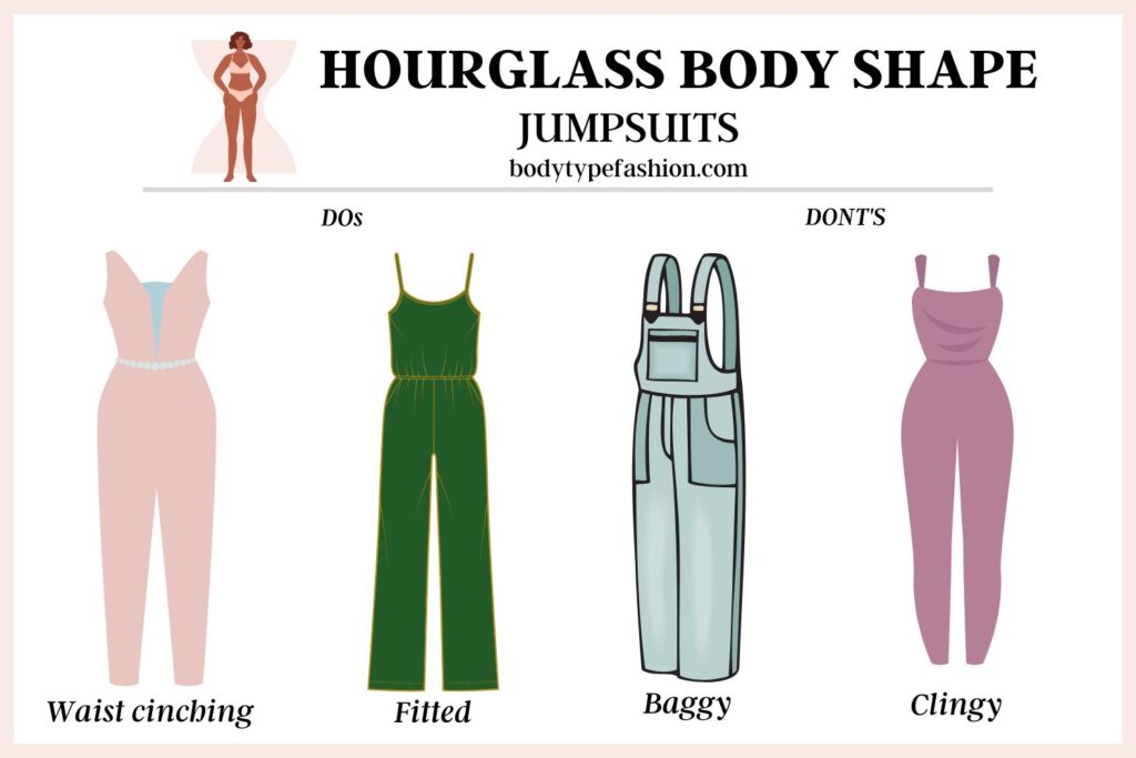 how to choose jumpsuits for hourglass body shape