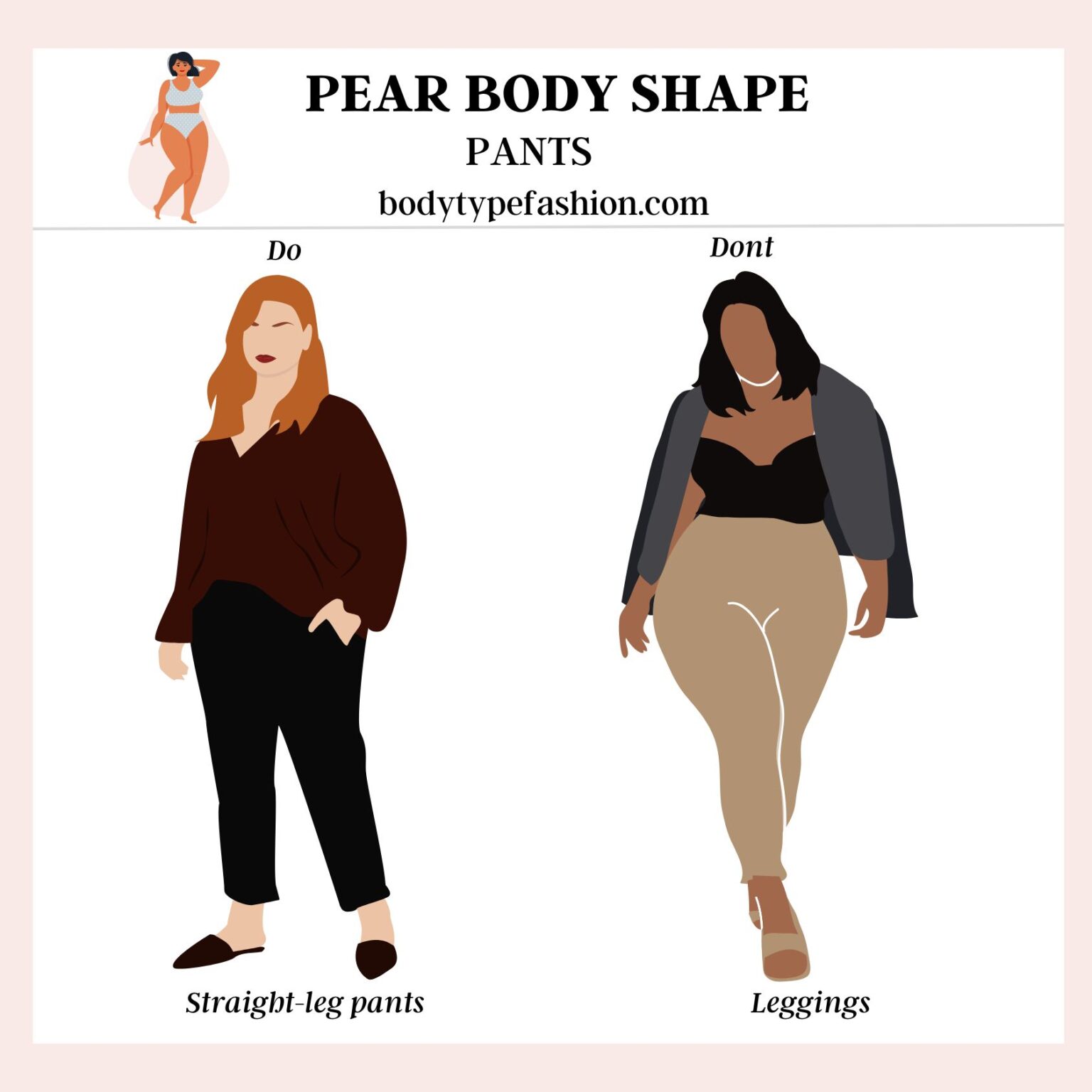 Fashion Mistakes to Avoid for Pear Shape Body - Fashion for Your Body Type