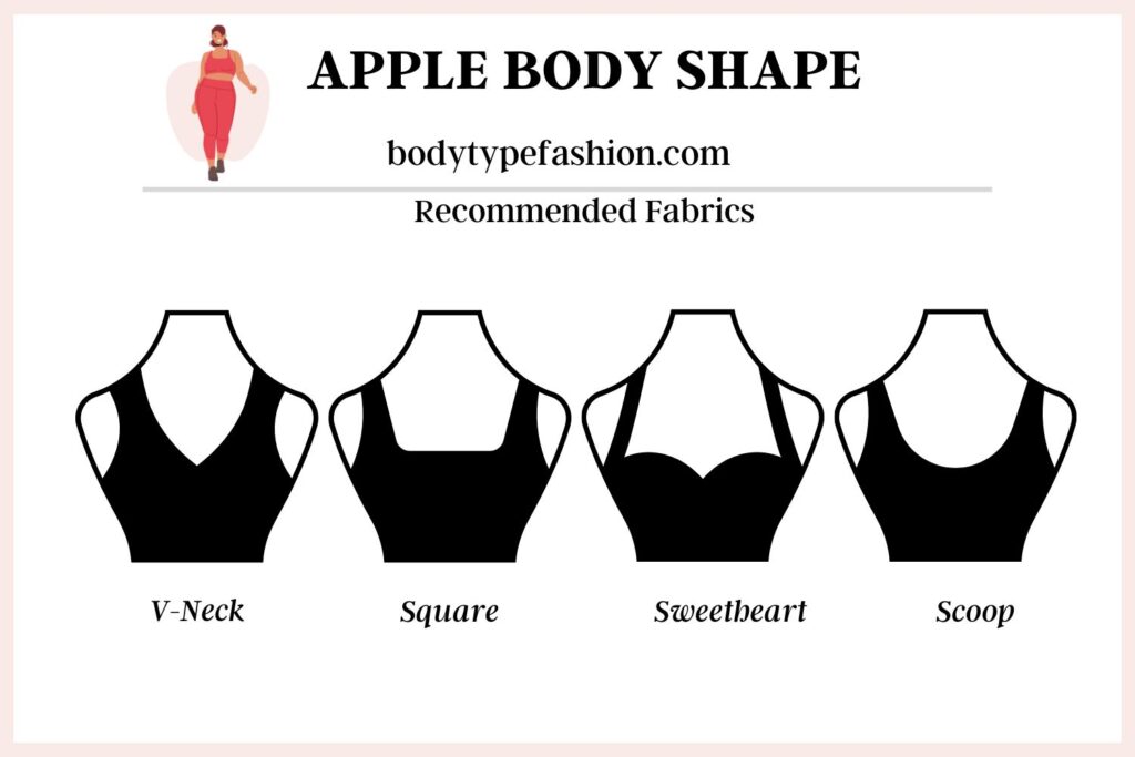 How to Choose Tops for the Apple body shape