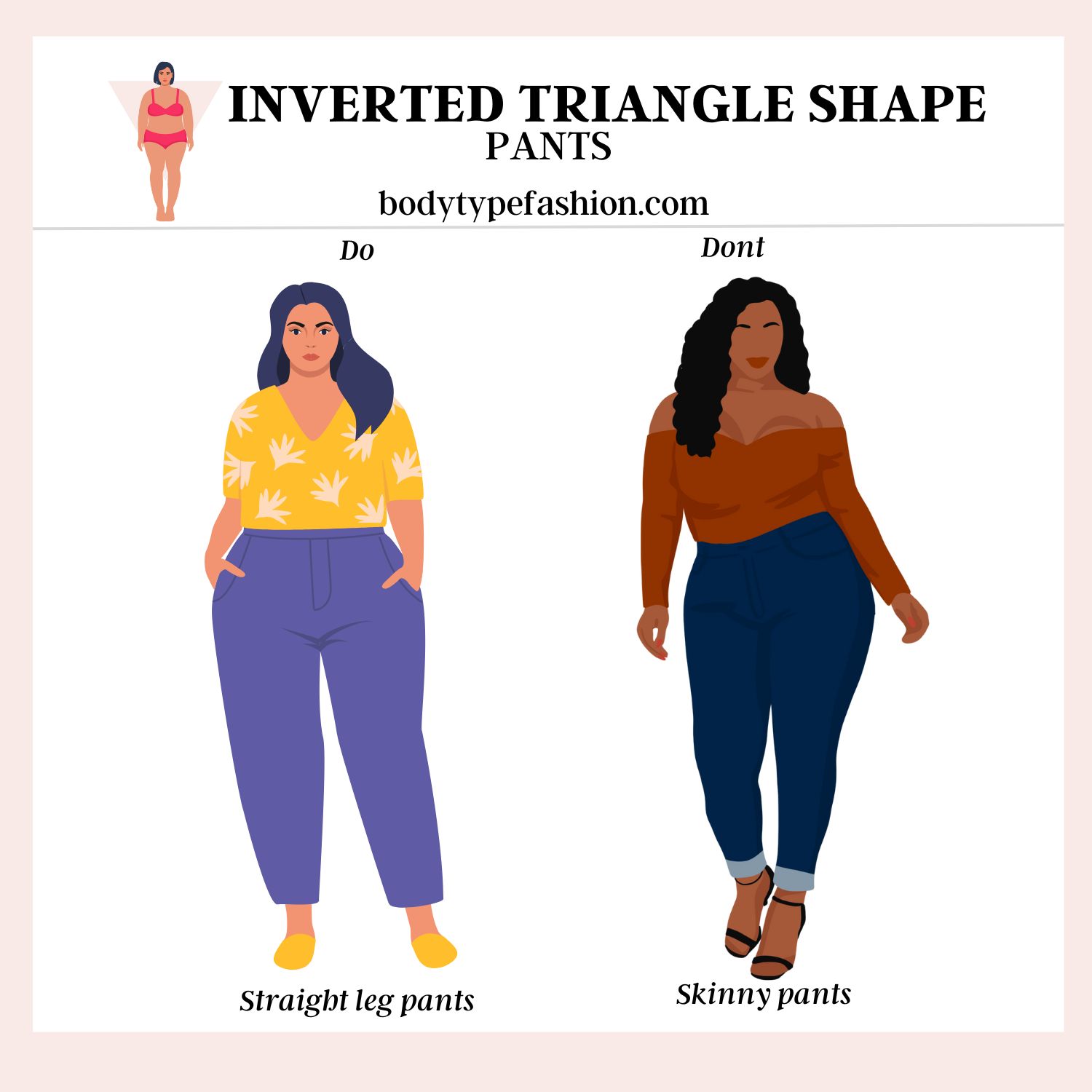 How to Dress Plus Size Inverted Triangle - Fashion for Your Body Type