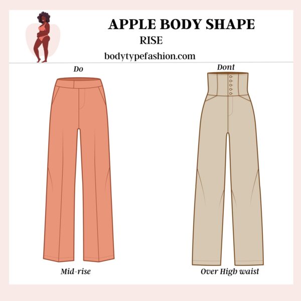 How to Choose Pants for the Apple Body Shape - Fashion for Your Body Type