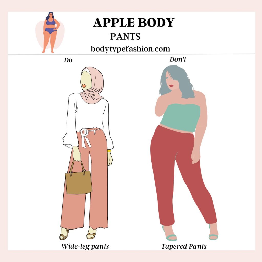 Fashion mistakes to avoid for apple shape