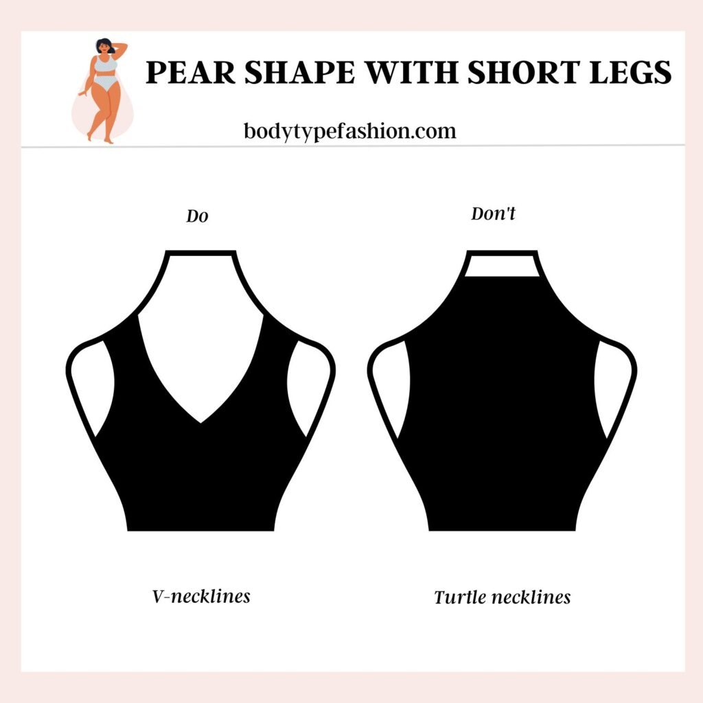 How to dress pear shape with short legs