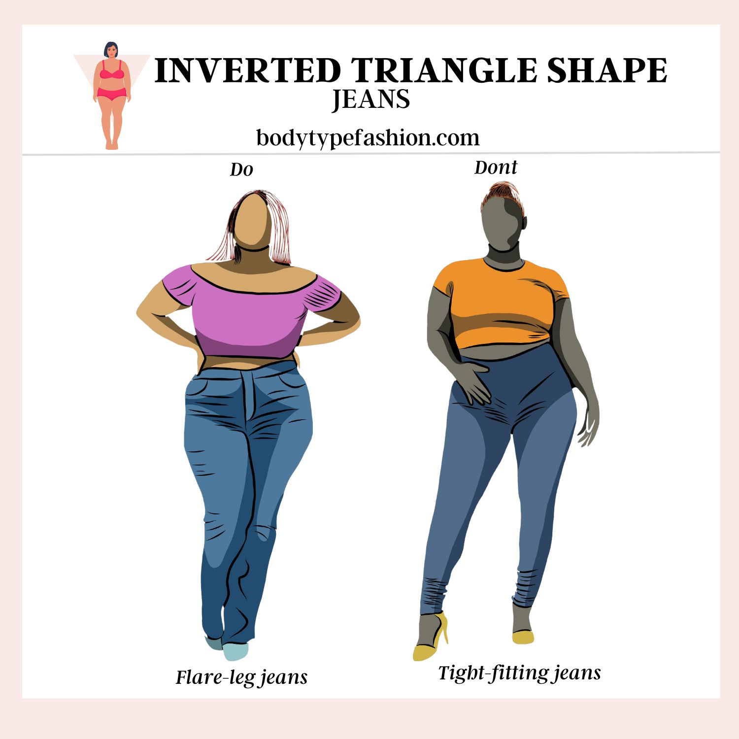 How to Dress Plus Size Inverted Triangle - Fashion for Your Body Type