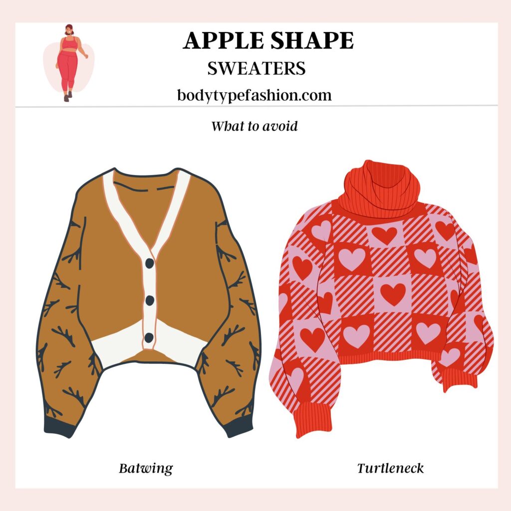 How to Choose Sweaters for the Apple body shape