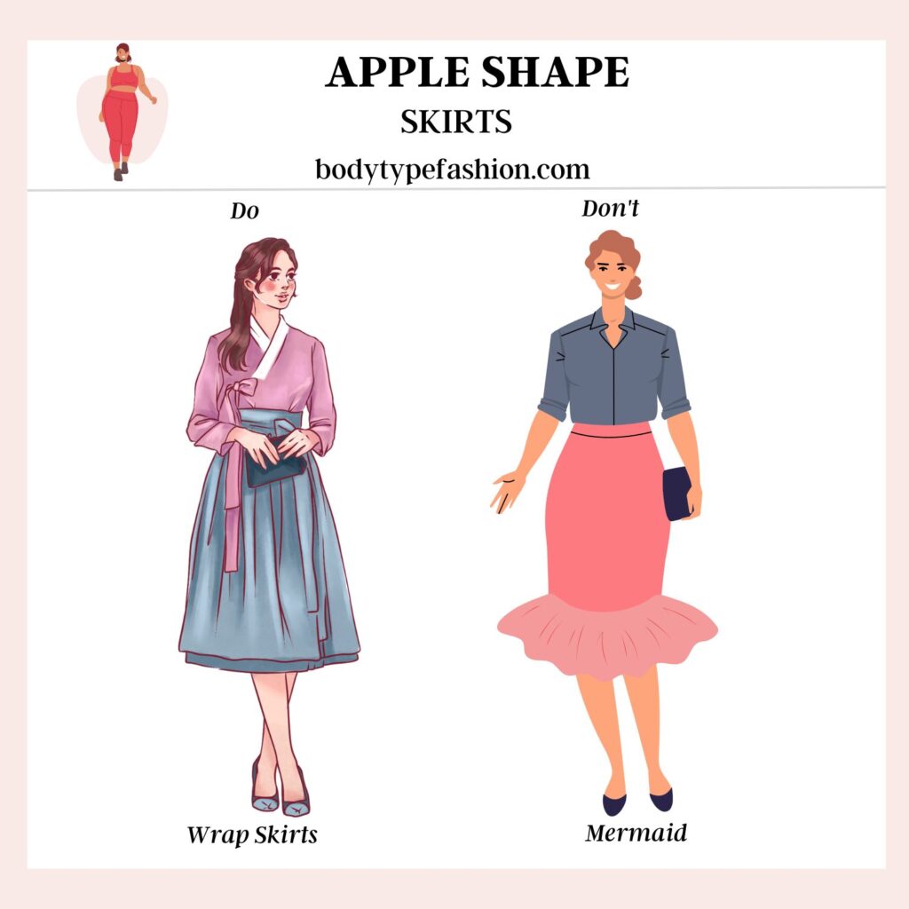 How to Choose Skirts for the Apple body shape