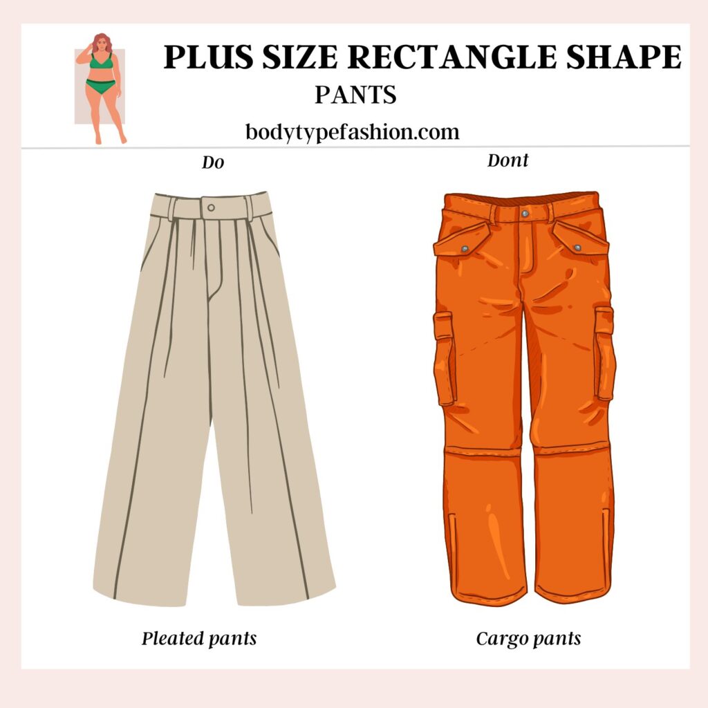 How to dress plus size rectangle shape