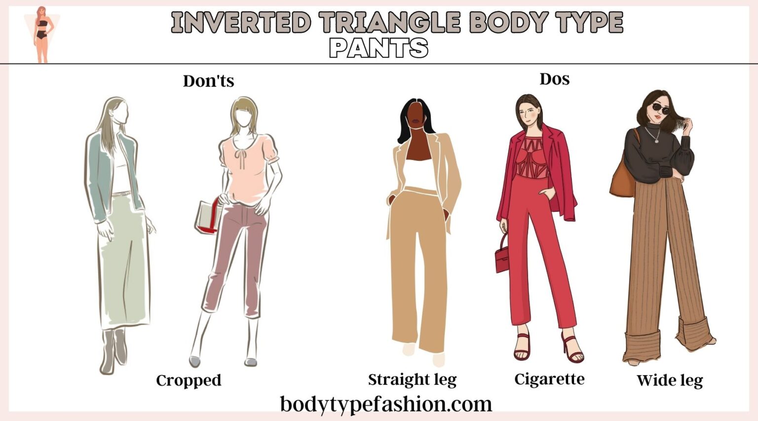 The Wardrobe Essentials for Inverted Triangle Shape - Fashion for Your ...