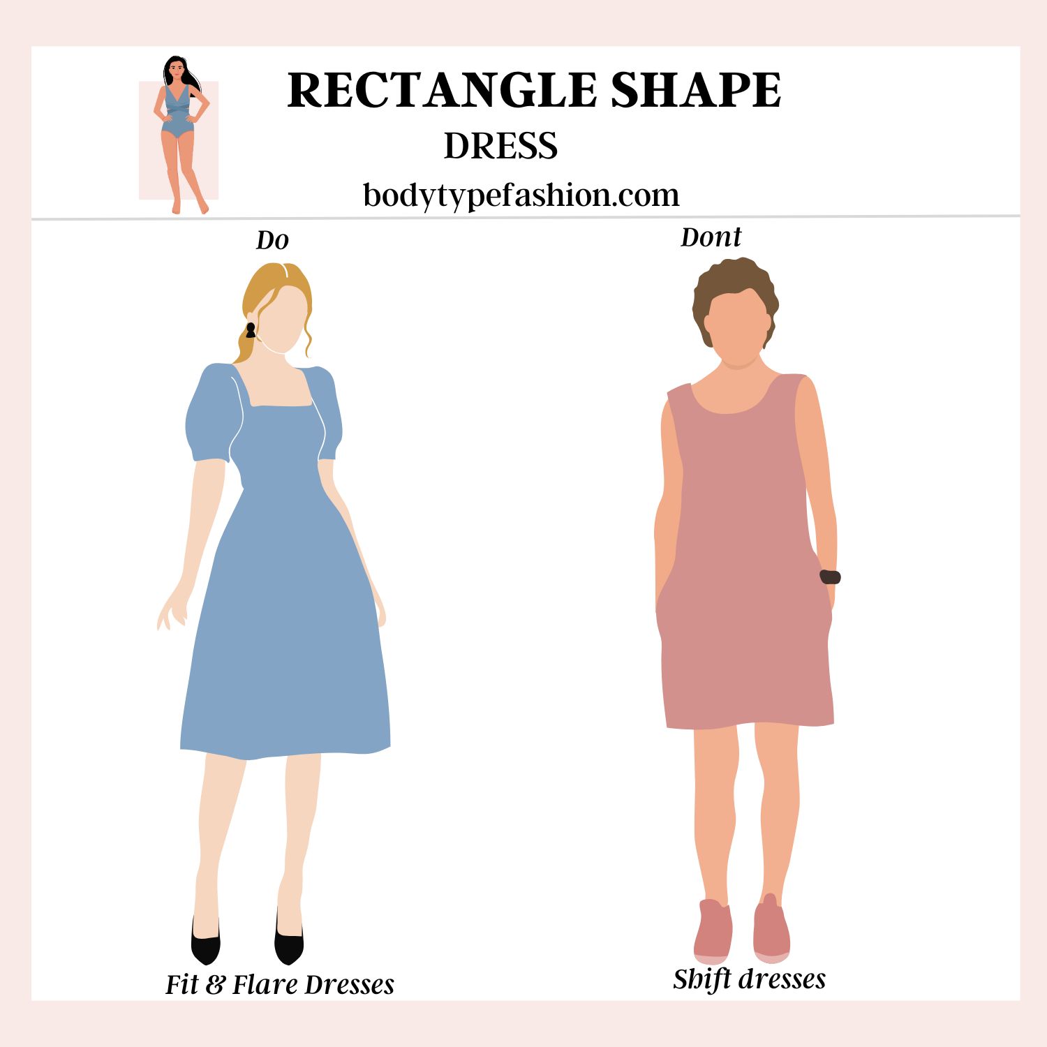 Fashion Mistakes to Avoid for the Rectangle Shape - Fashion for Your ...