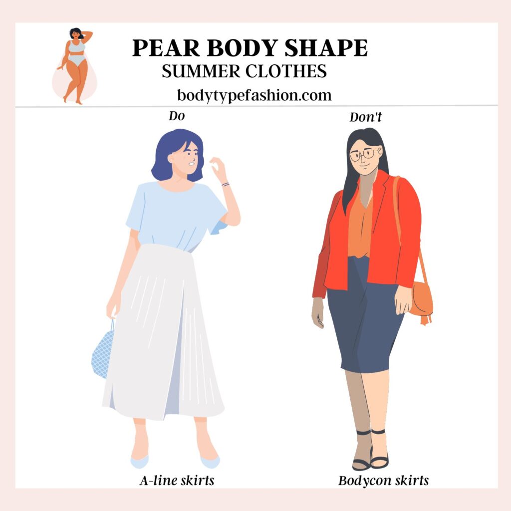 Summer clothes for the pear shape