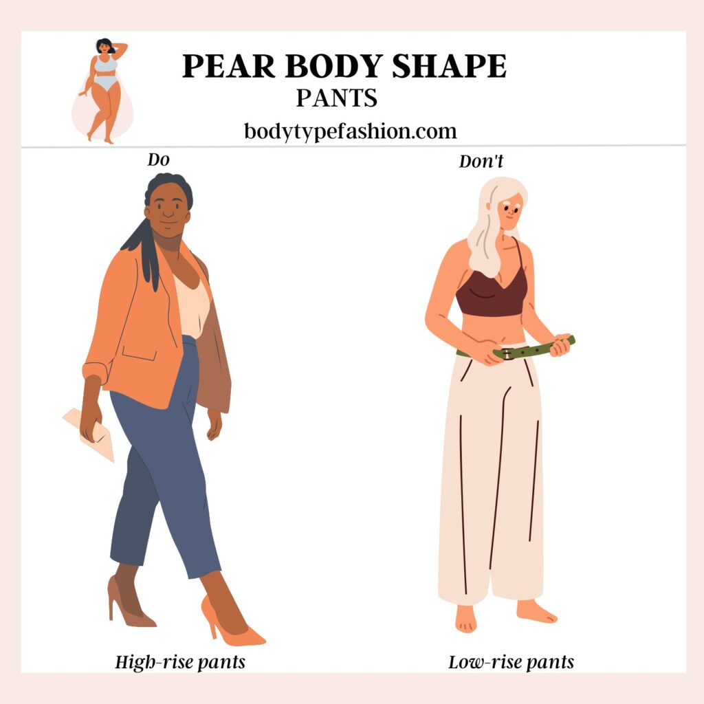 How to choose pants for Pear Body Shape