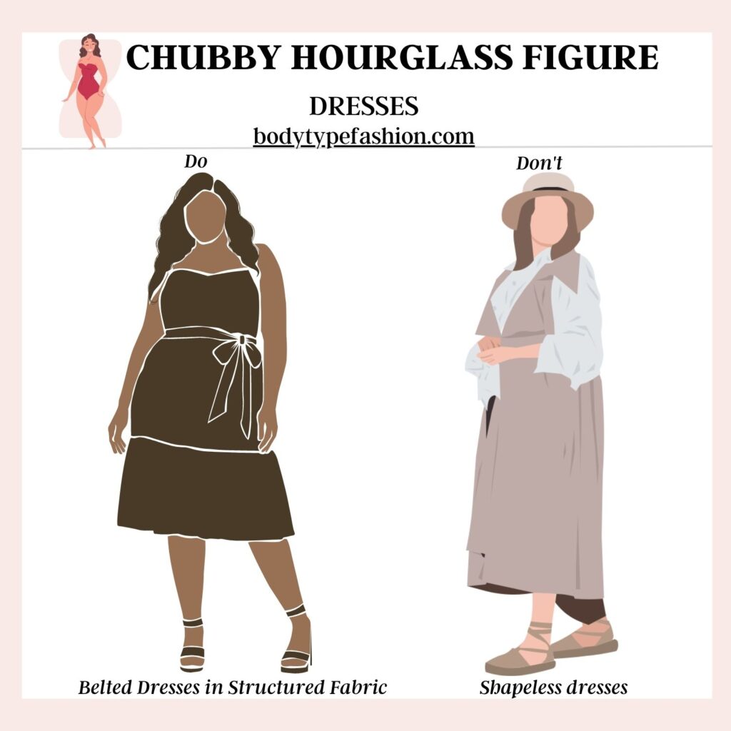 How to dress a chubby hourglass figure