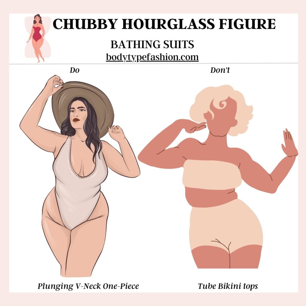 Bathing suits for a chubby hourglass figure