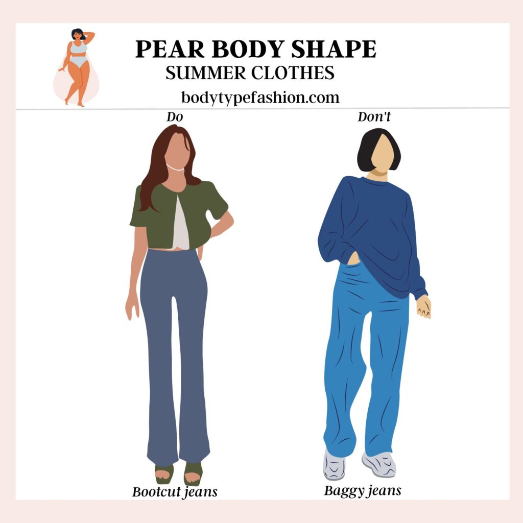 Summer clothes for the pear shape