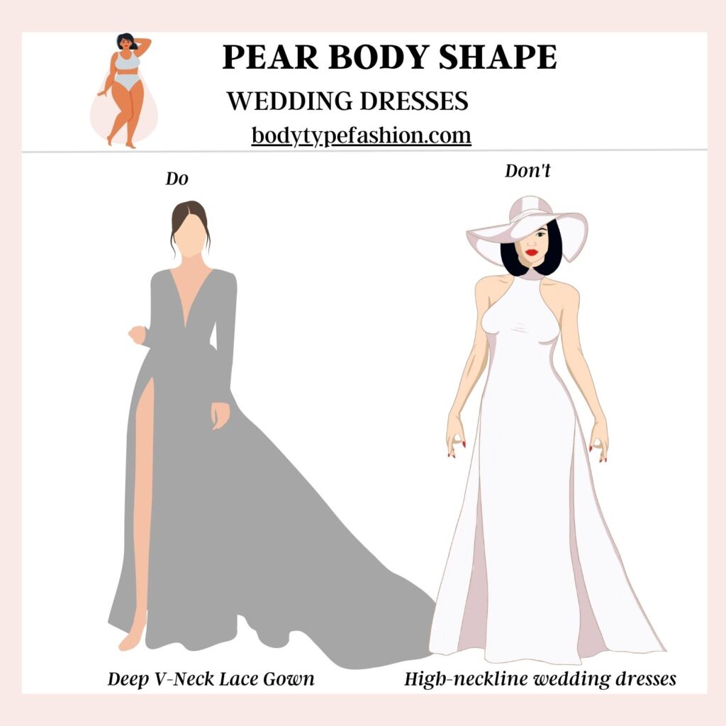 Wedding Dress Style Guide for Pear Body Shape