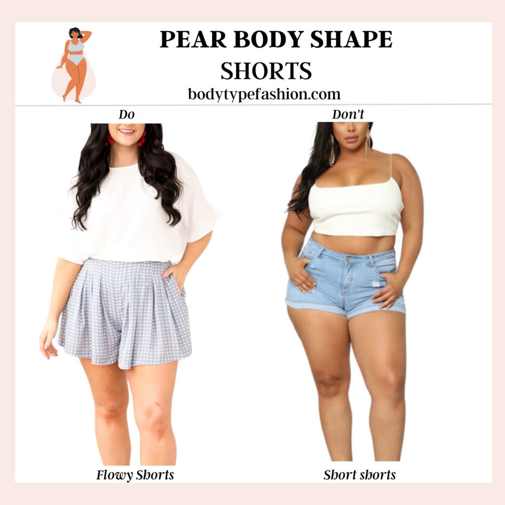 How to choose shorts for Pear Body Shape