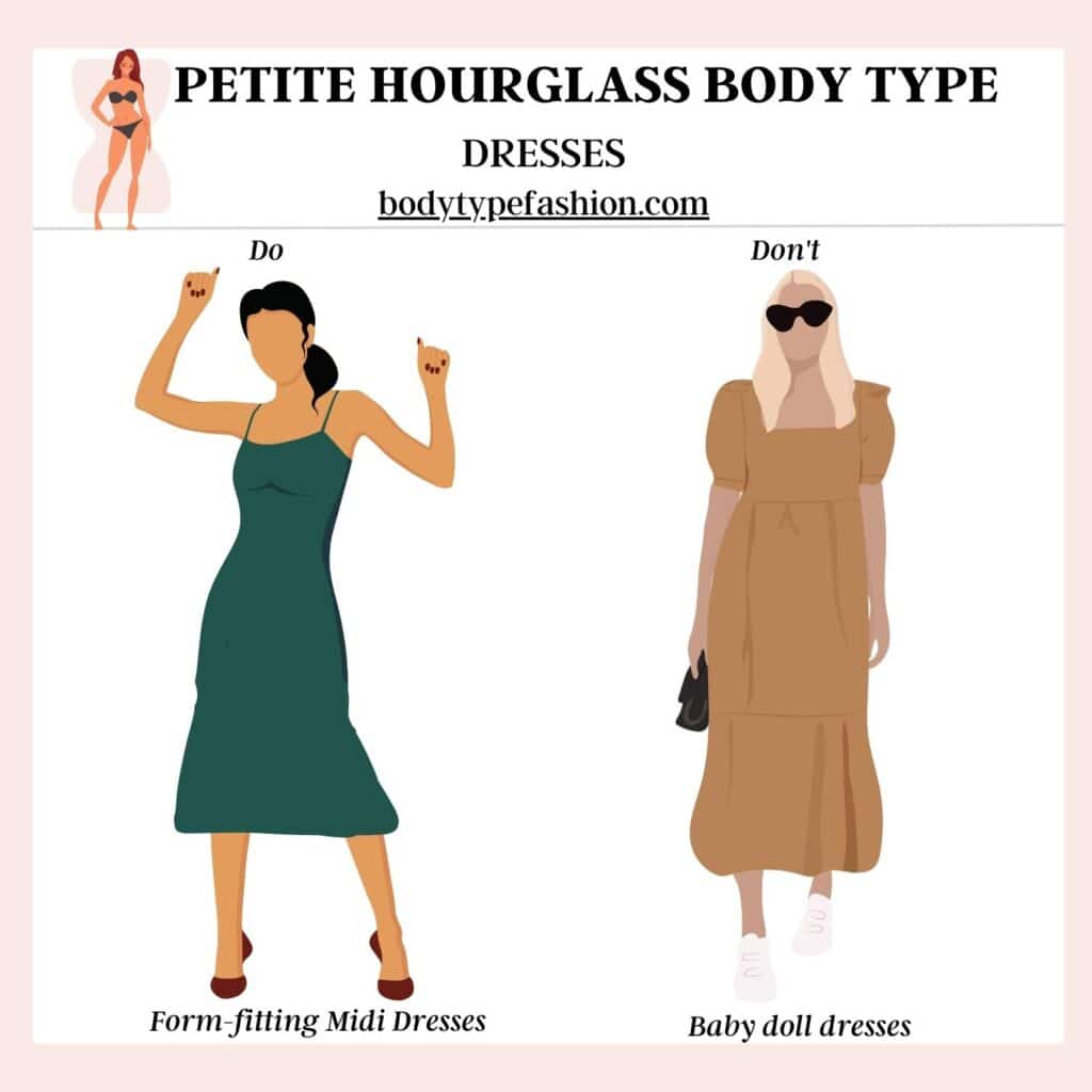 How to dress the petite hourglass body type