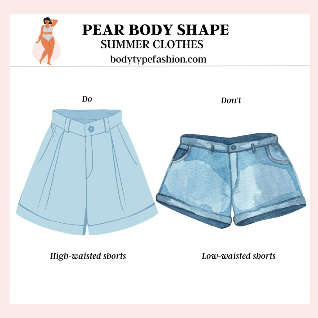 Summer clothes for the pear shape 