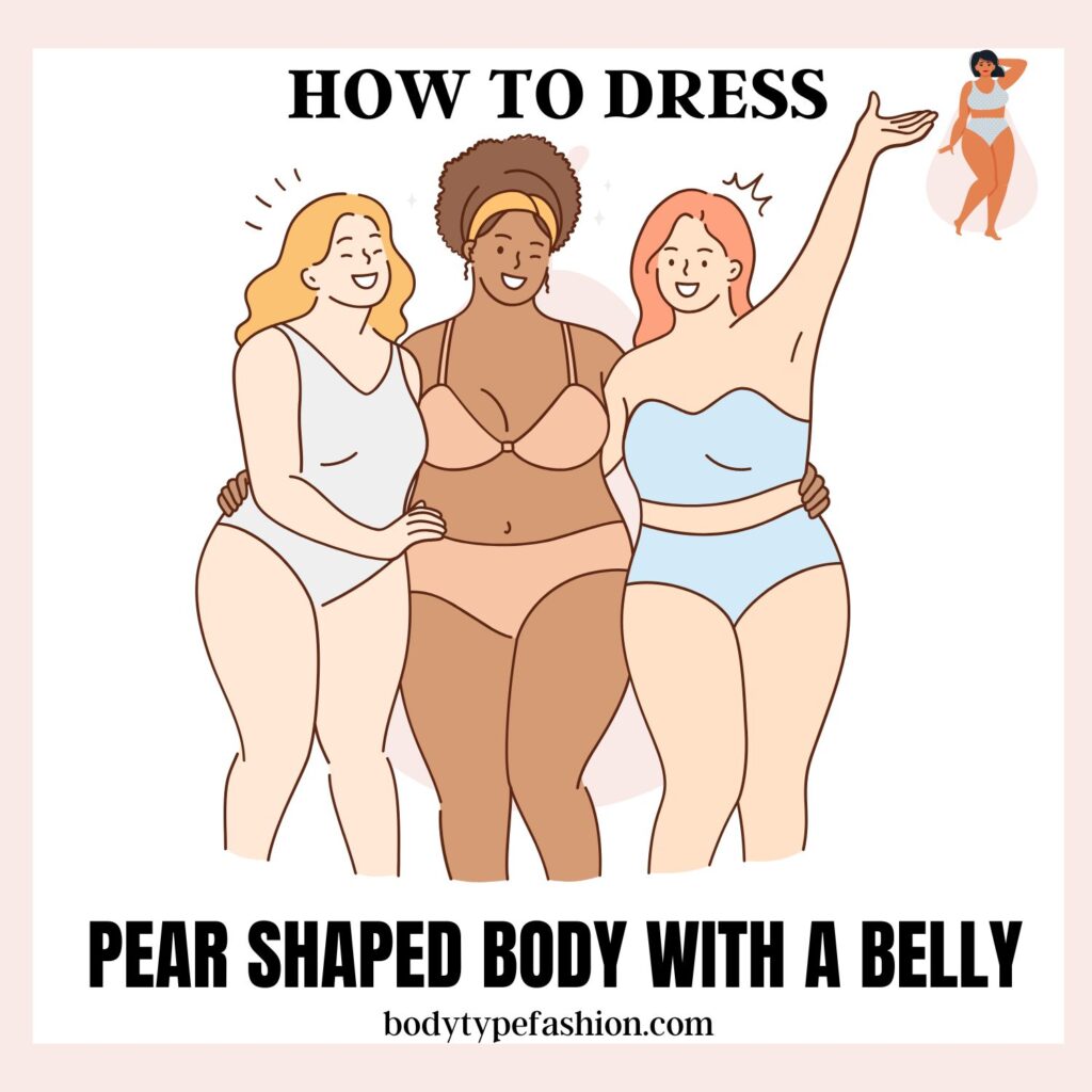 How to dress a pear shaped body with a belly-2