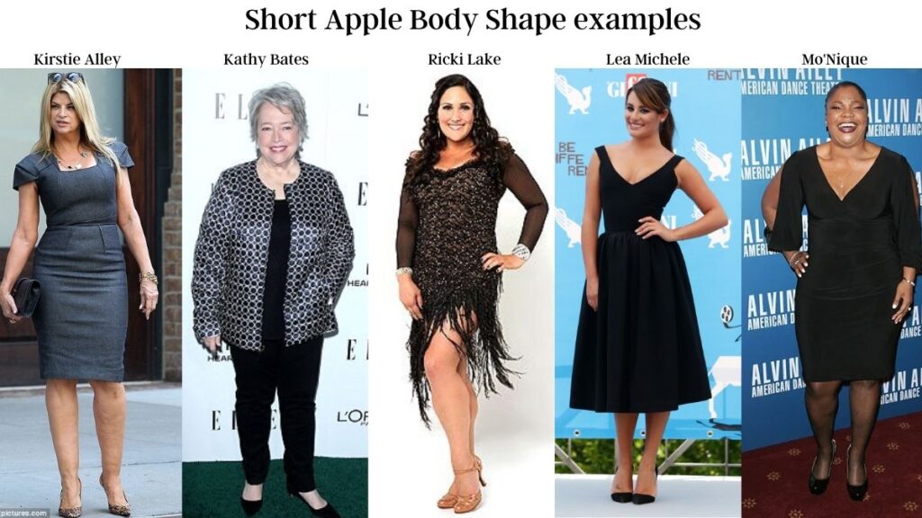 How to dress short apple body shape