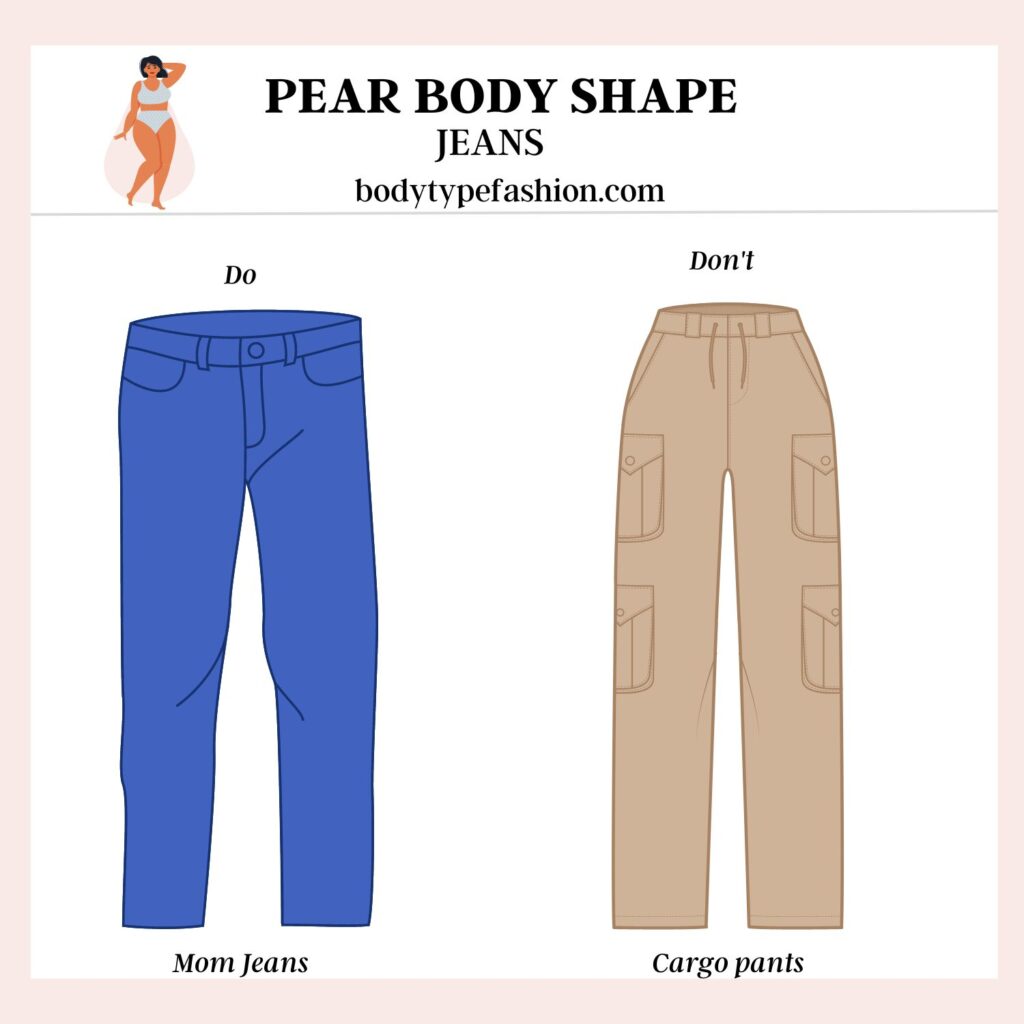 How to choose jeans for Pear Body Shape