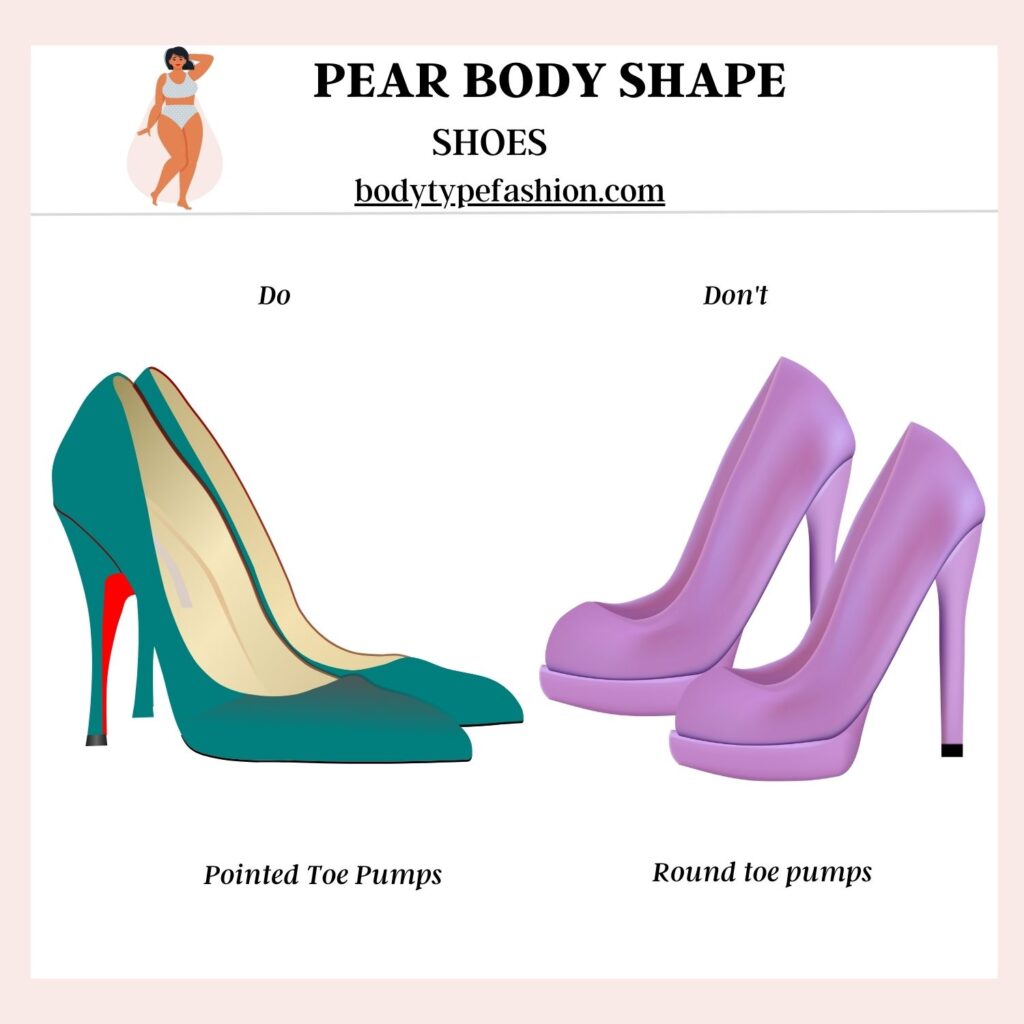 Shoe Style Guide for Pear Body Shape