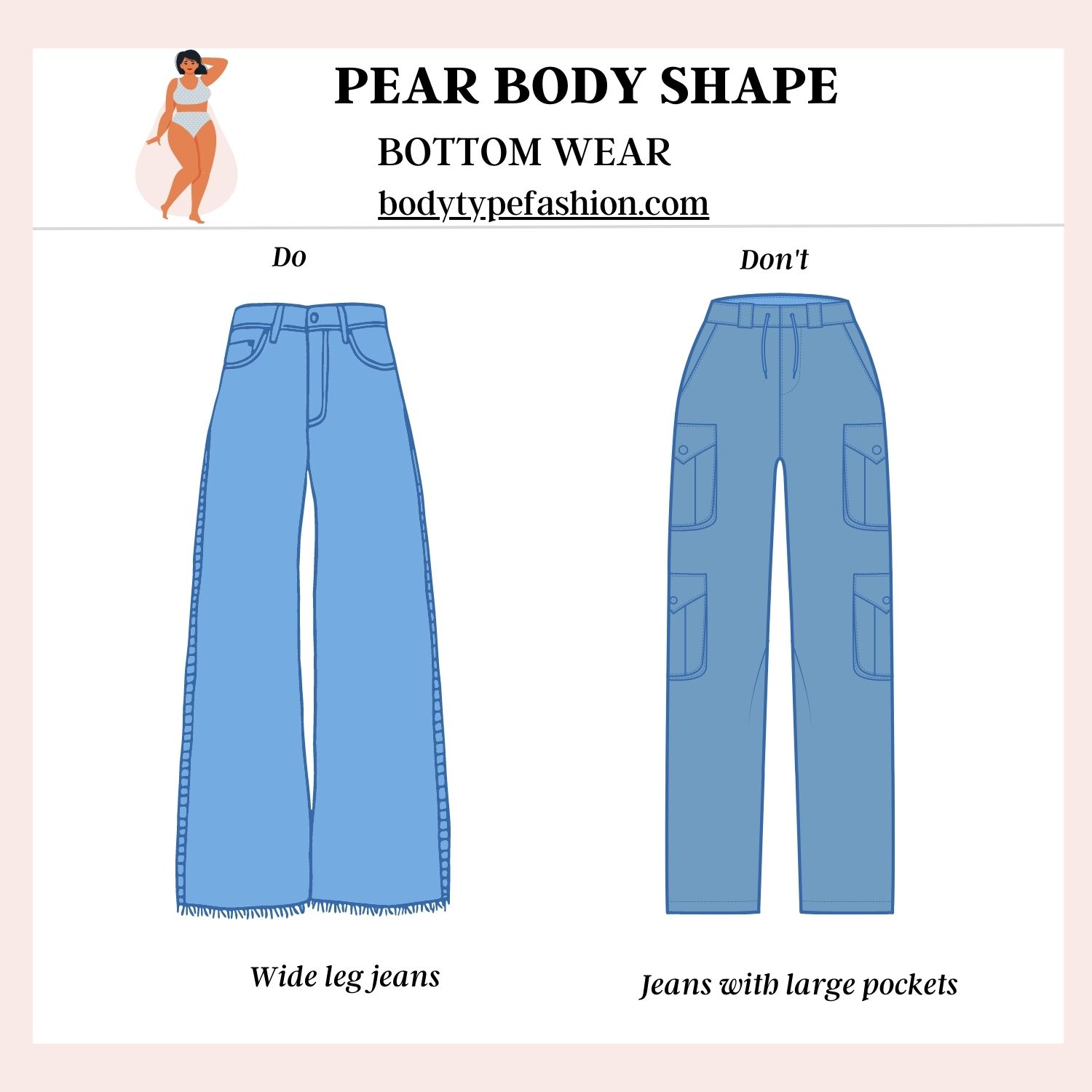 The Bottom Wear Guide For Pear - Fashion for Your Body Type