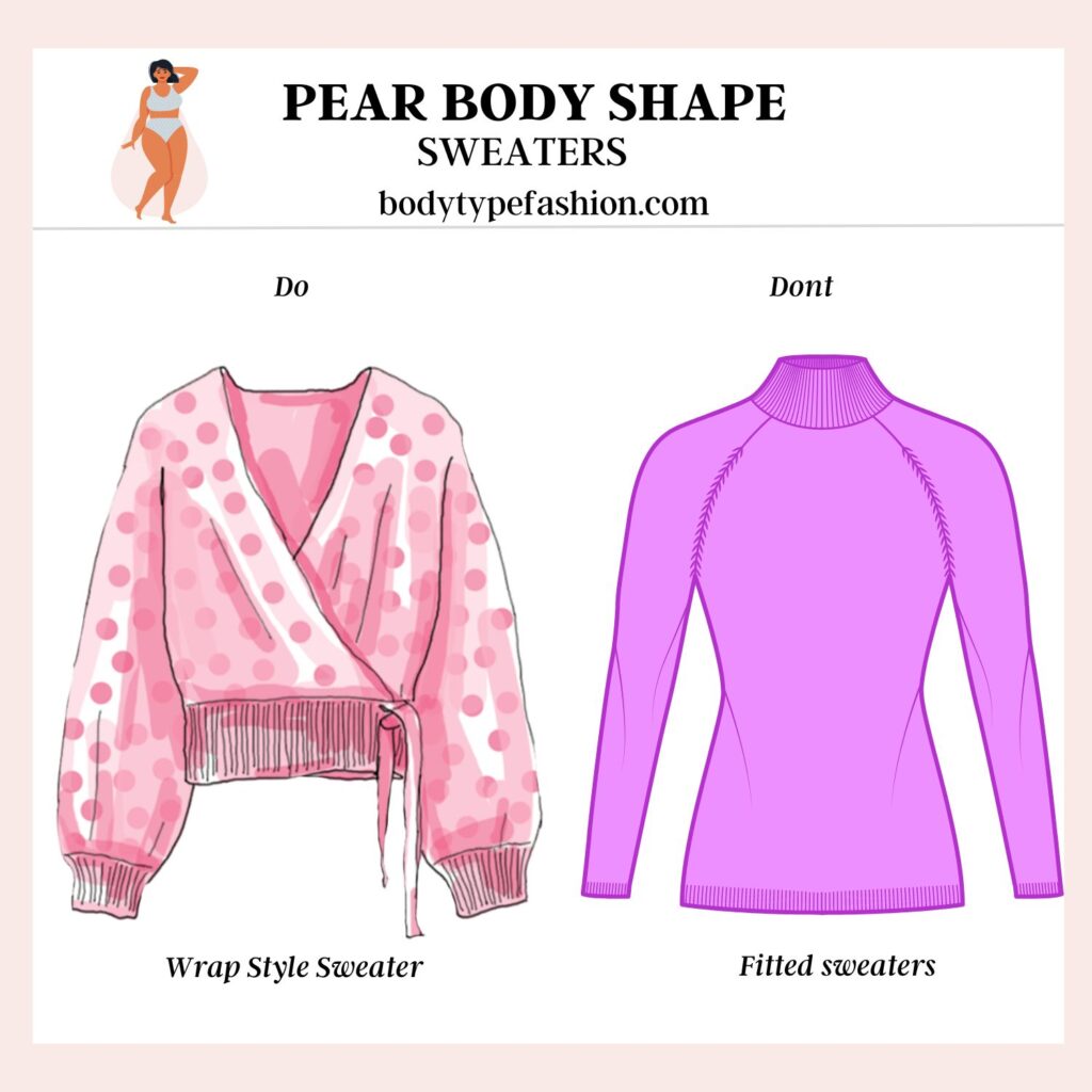 How to Choose Sweaters for Pear Body Shape