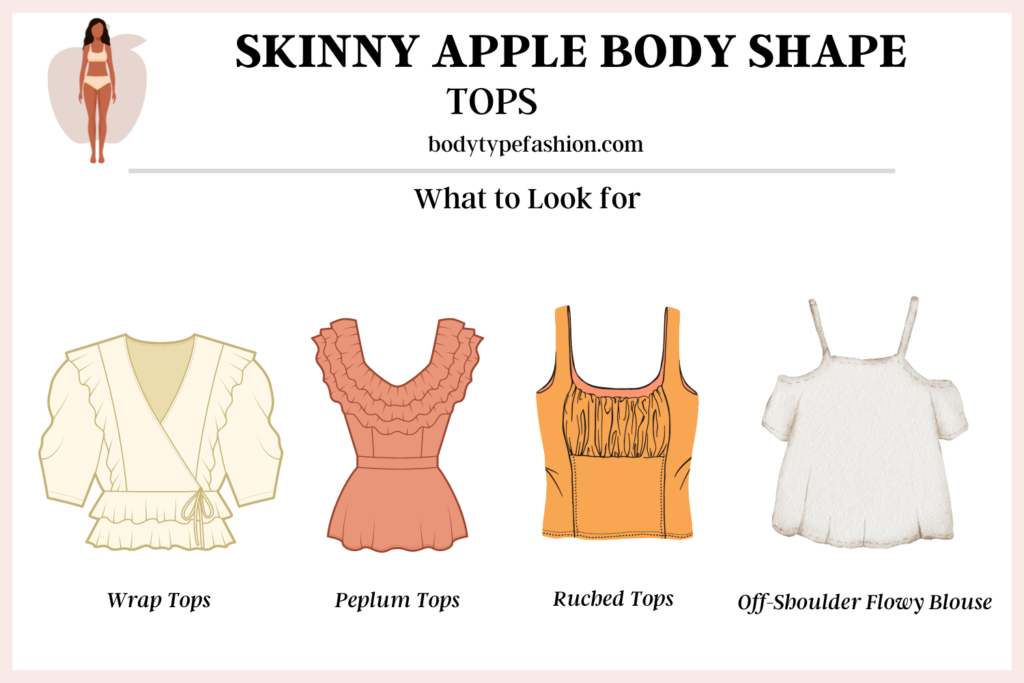 How to dress Skinny Apple Body Shape