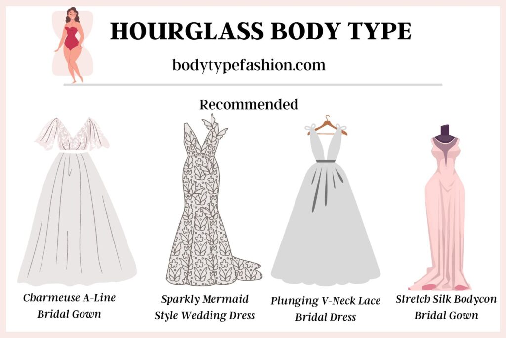 How to choose wedding dresses for hourglass body type