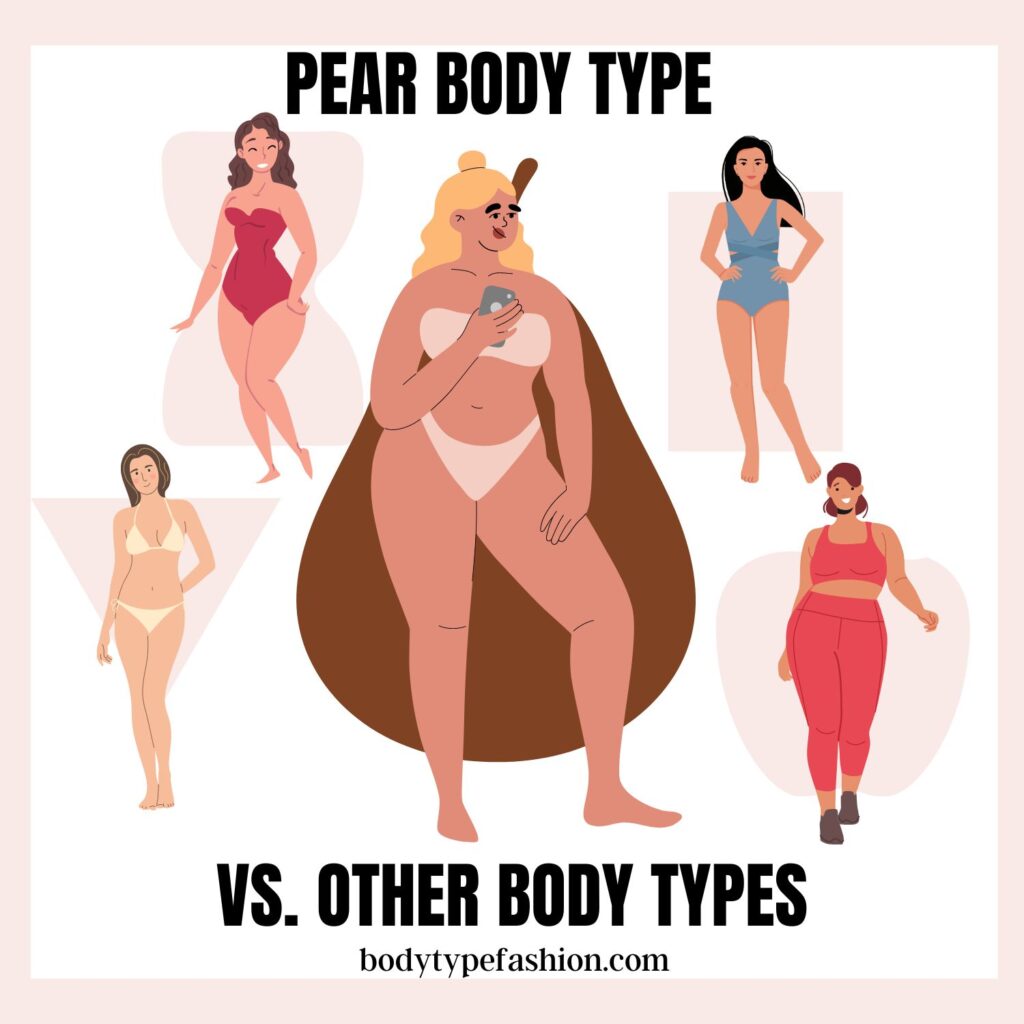 Difference Between Pear Body vs Other Body Shapes