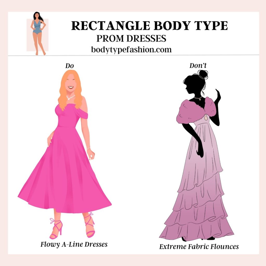 How to Choose Prom Dress Styles for the Rectangle Body Shape