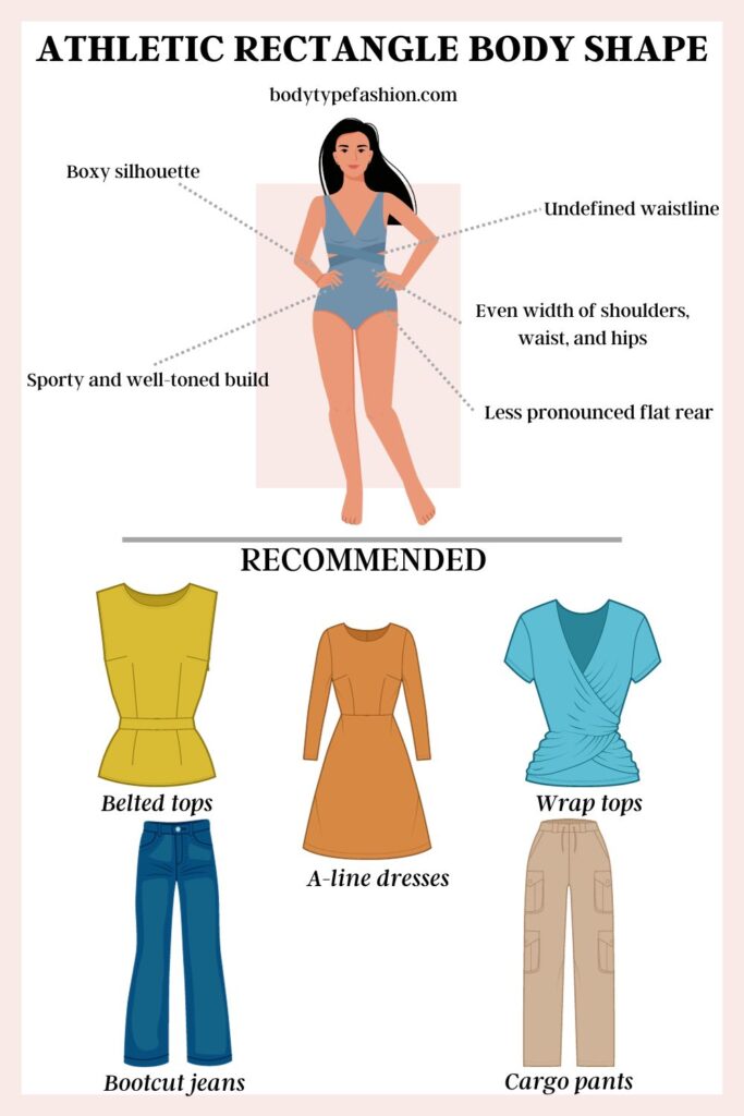 How to dress an athletic rectangle body shape
