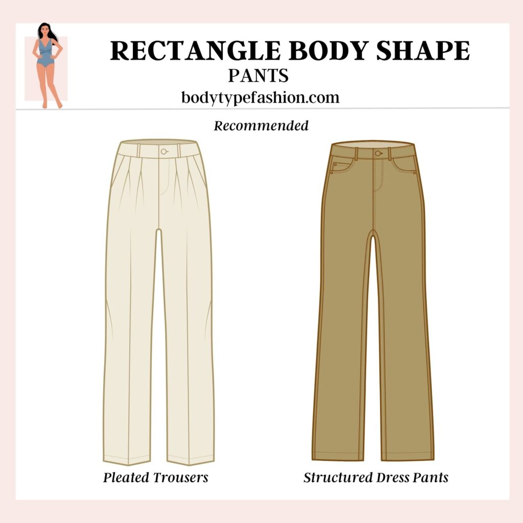 How to Choose Pants for the Rectangle Body Shape - Fashion for Your ...