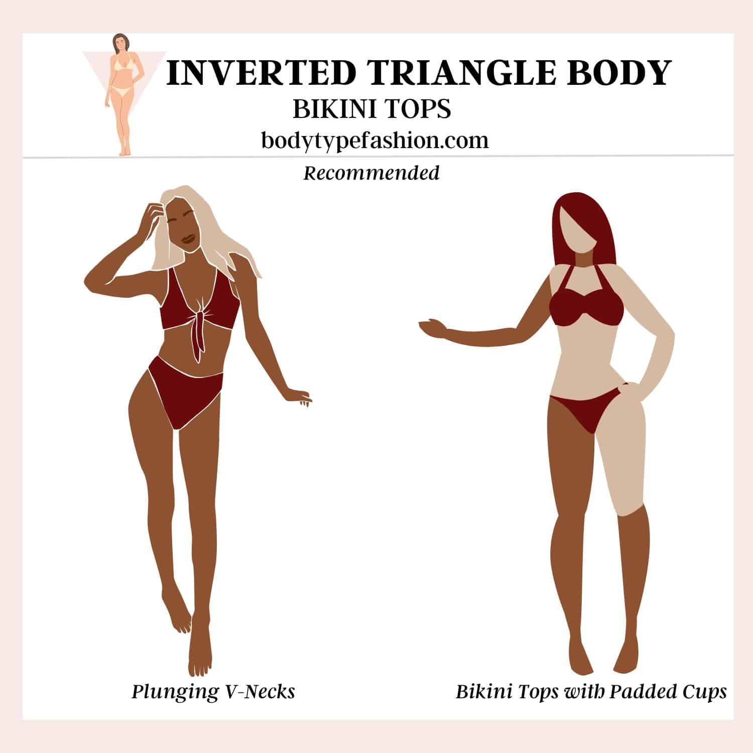 How to Choose Bikinis for Inverted Triangle Body Shape - Fashion for