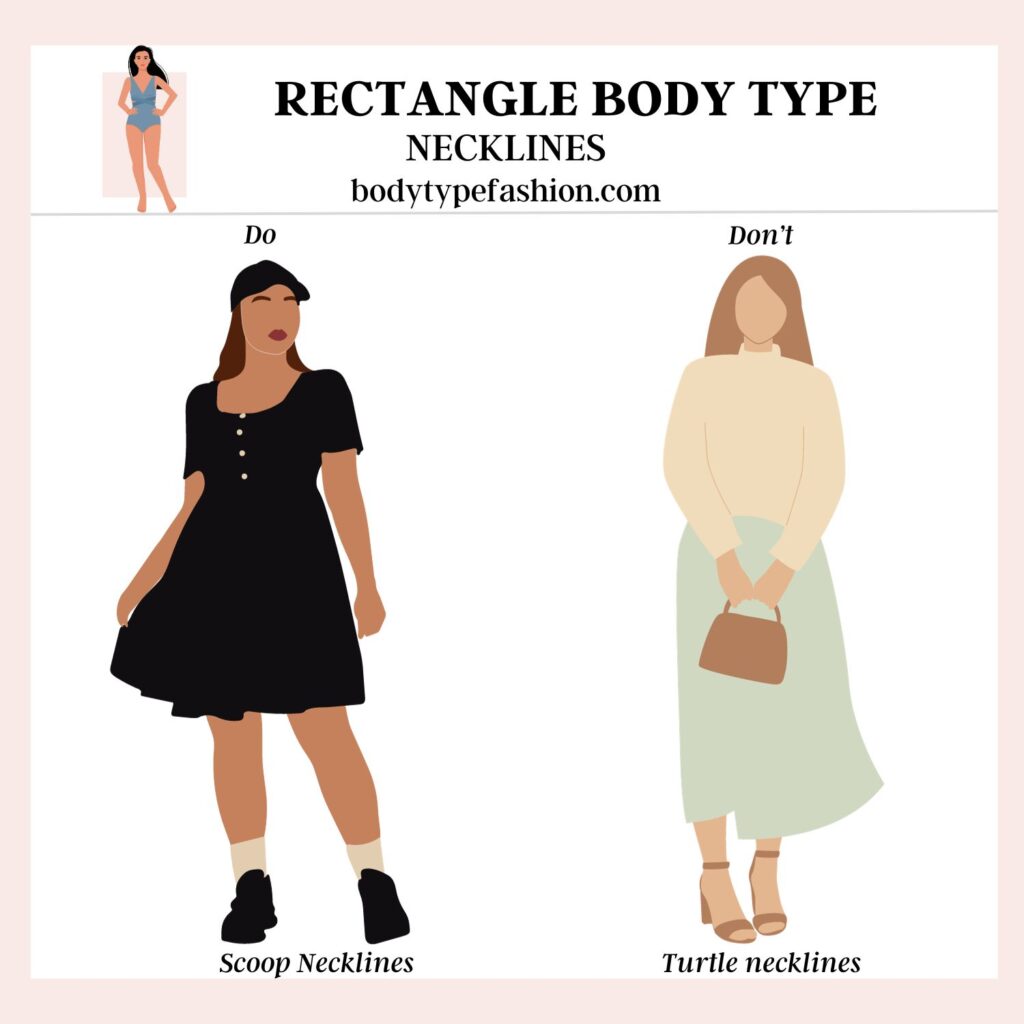 Best Necklines for the Rectangle Body Shape