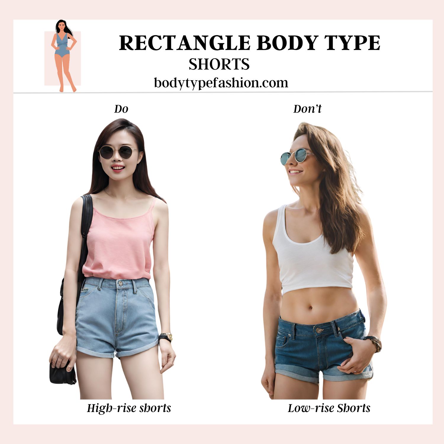 Best Shorts for Rectangle Body Shape - Fashion for Your Body Type
