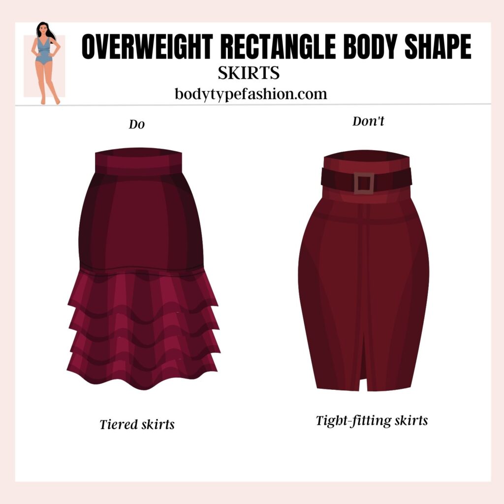 How to dress overweight rectangle body shape