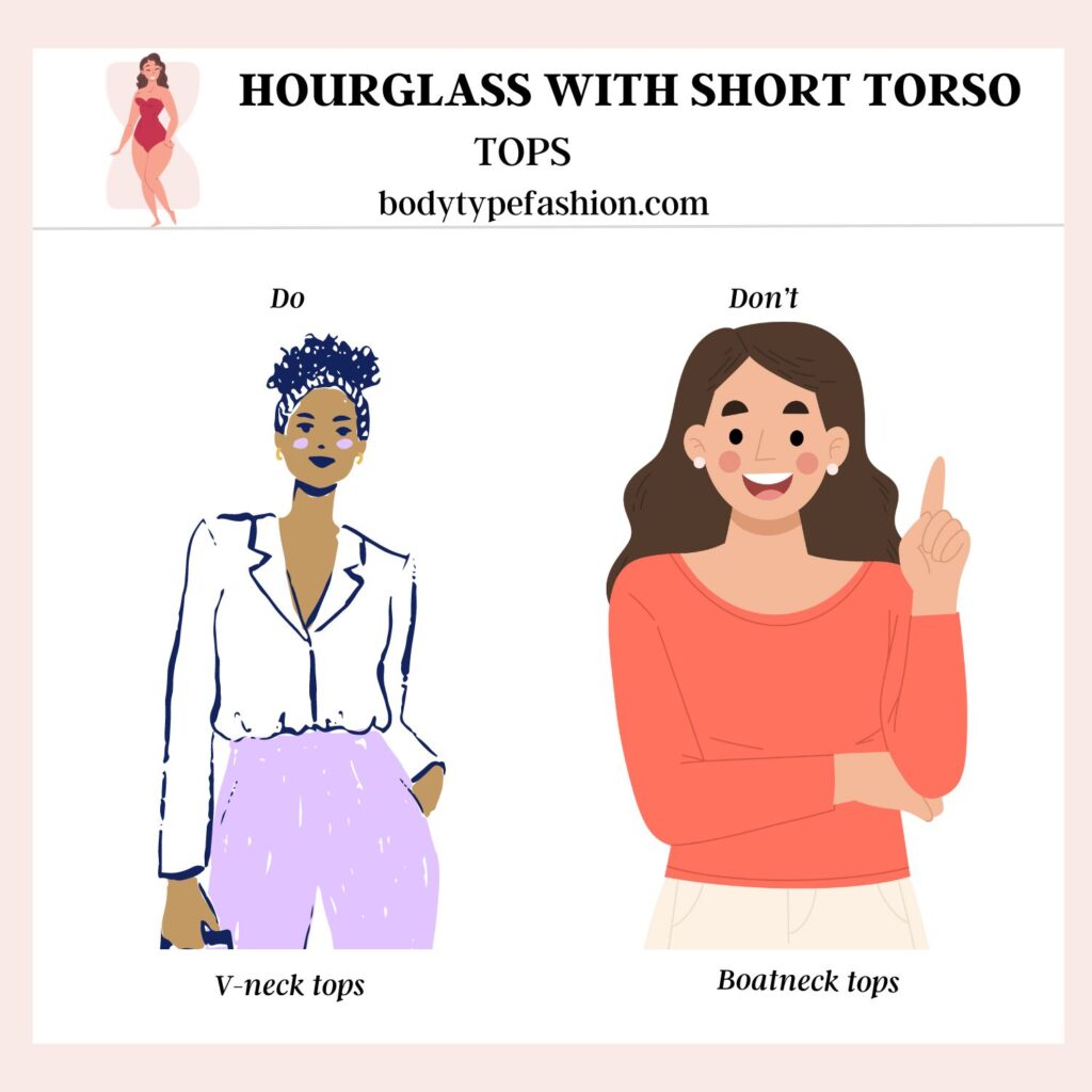 How to dress Hourglass with short torso