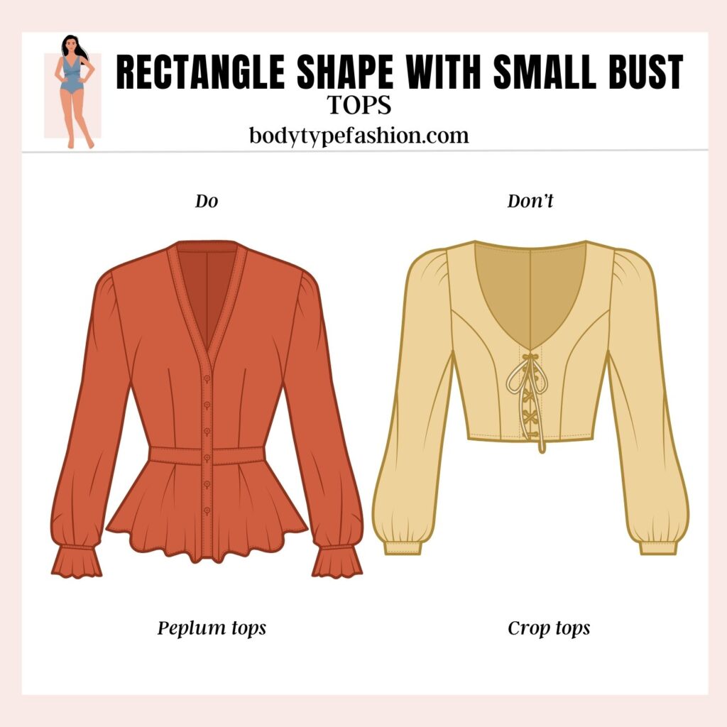 Rectangle shape with small bust