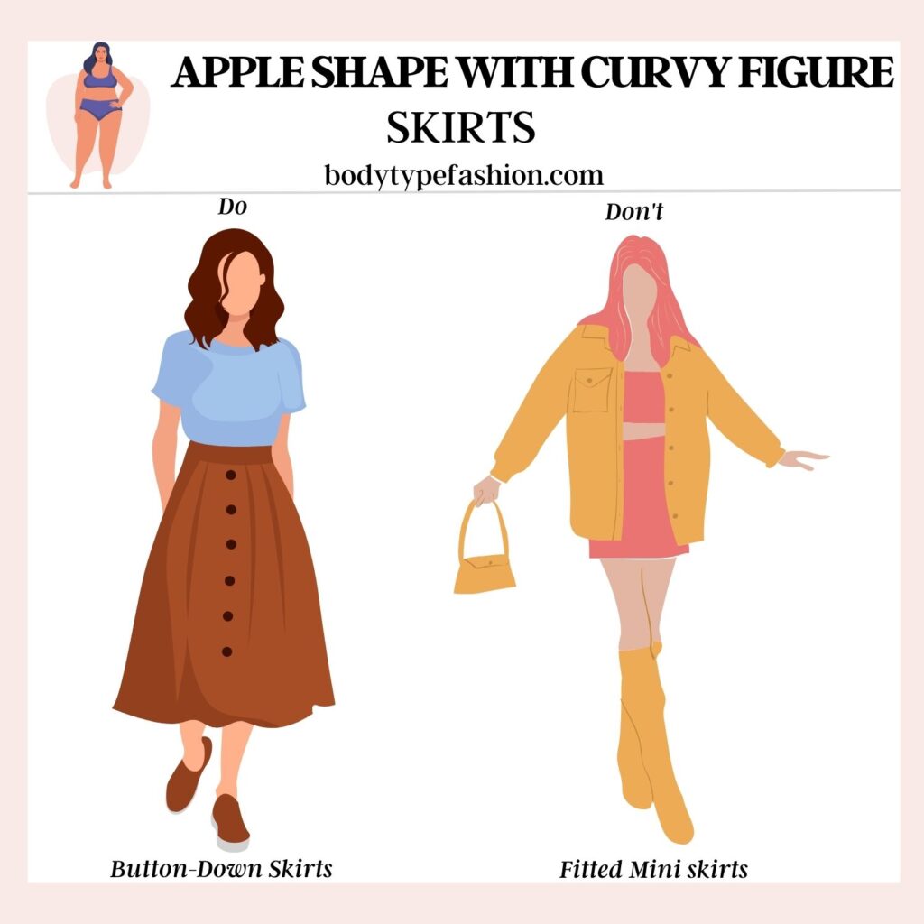 How to dress apple shape with curvy figure