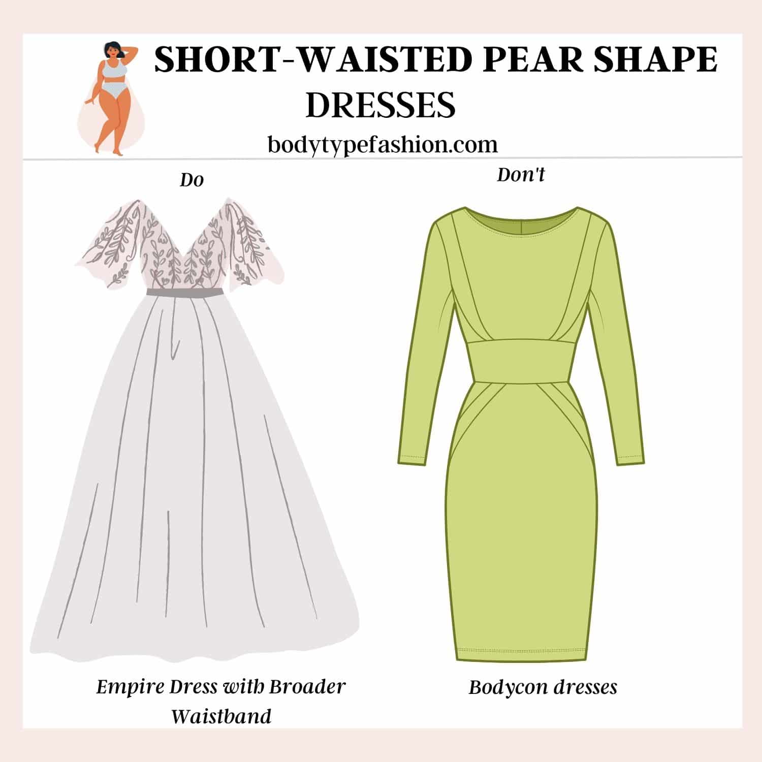 How to dress a short-waisted pear shape - Fashion for Your Body Type