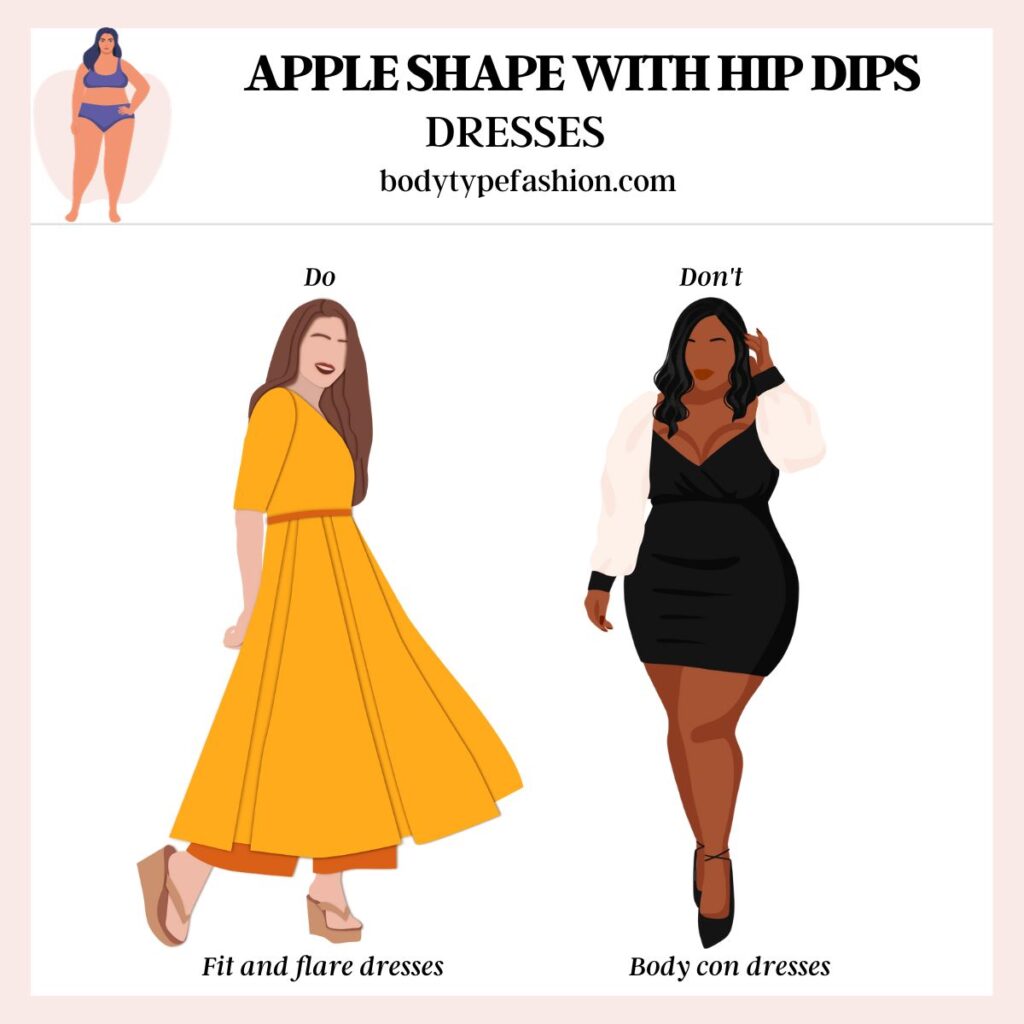 How to dress Apple shape with hip dips