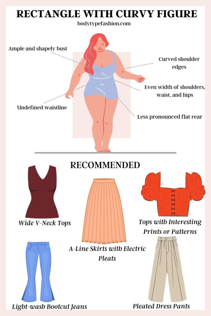 How to Dress Rectangle with Curvy Figure