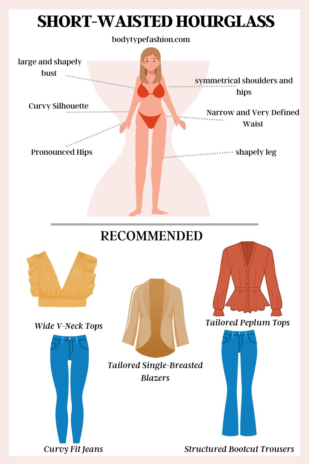 How to Dress Shortwaisted Hourglass Fashion for Your Body Type